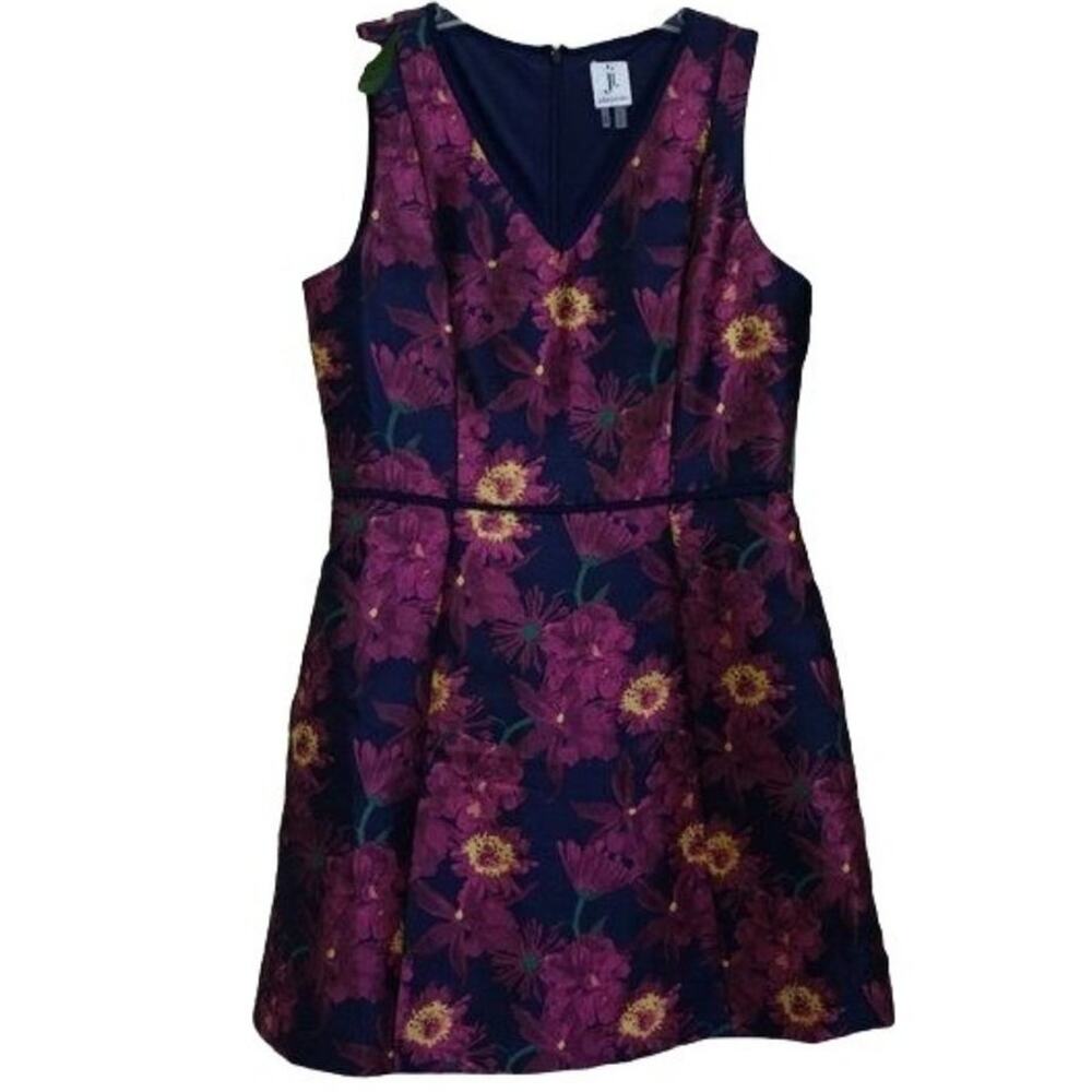Julia Jordan sleeveless aline dress, navy purple, 10 $138